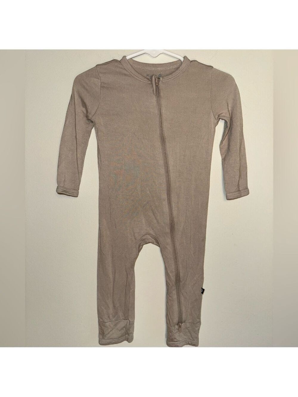 Kyte BABY Tan Bamboo Romper 6-12 Months